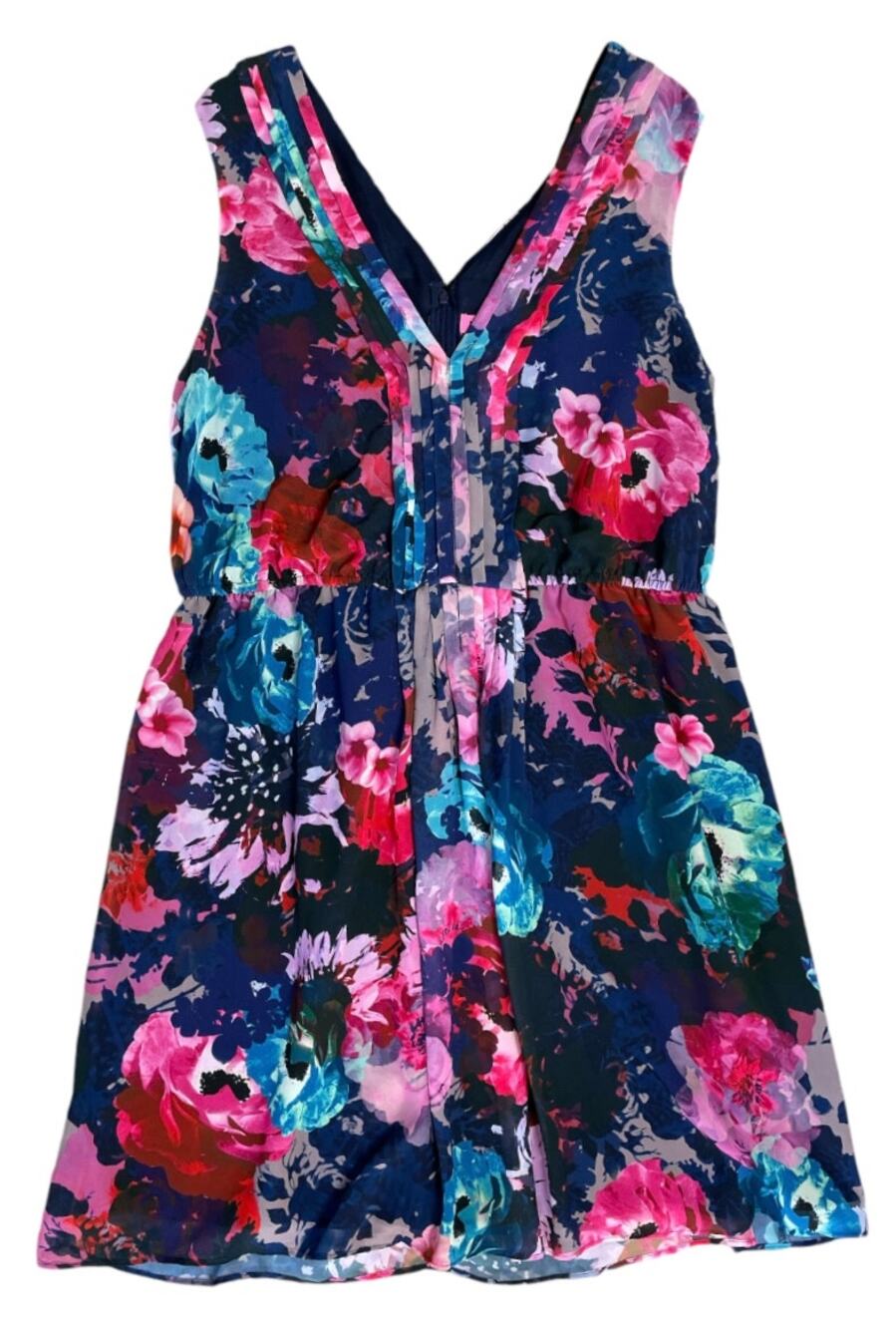 3 FOR $45 SALE | Betsey Johnson Floral Fit & Flare Pleated Dress Size 14